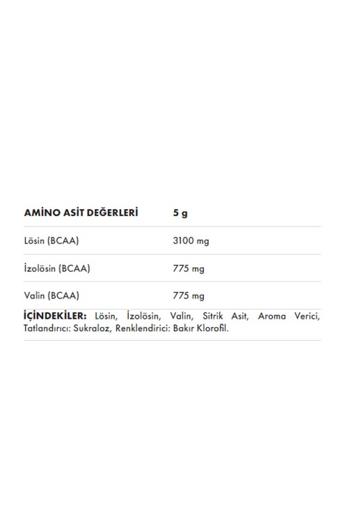 PROTEINOCEAN  BCAA 4:1:1 YESIL ELMA