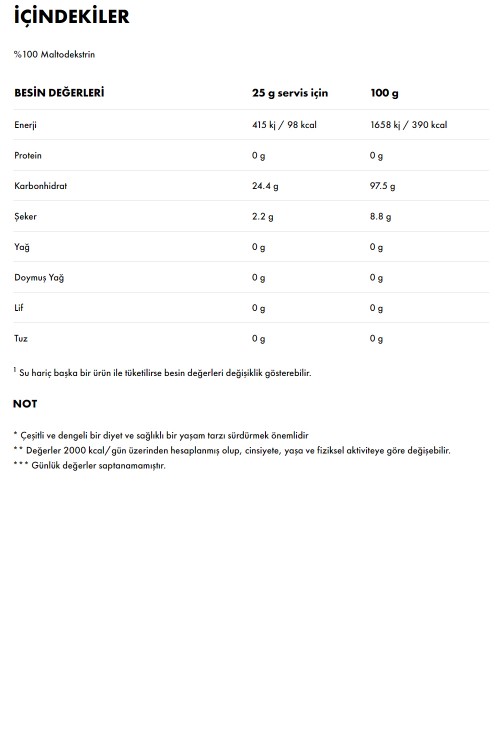 Proteınocean Maltodextrın 3Kg
