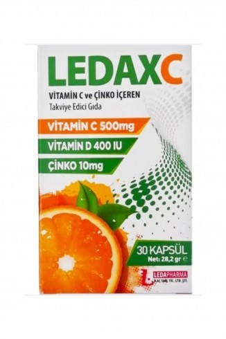 LEDAPHARMA C Vitamini D Vitamini Ve Çinko (30 Kapsül)