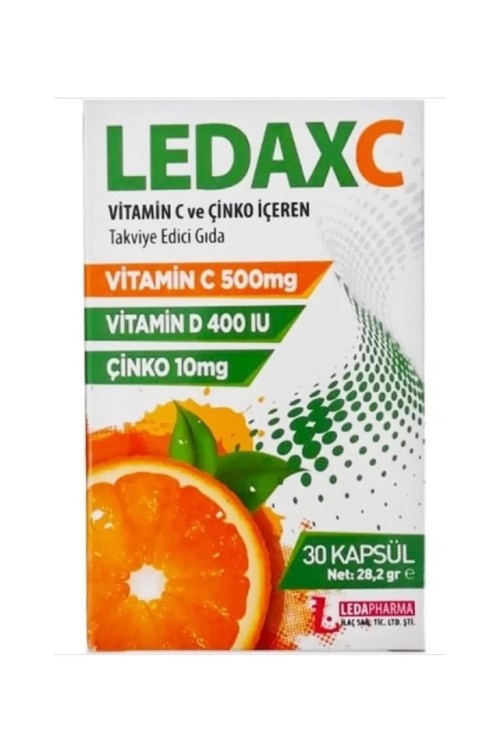 Ledapharma Ledax C Vitamini D Vitamini Ve Çinko (30 Kapsül)