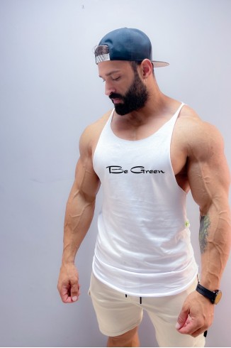 Begreen Baskılı Beyaz Strınger Spor Atlet