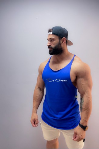 Begreen Baskılı Mavi Strınger Spor Atlet