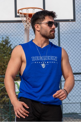 Begreen Baskılı Mavi Beast Tank Top